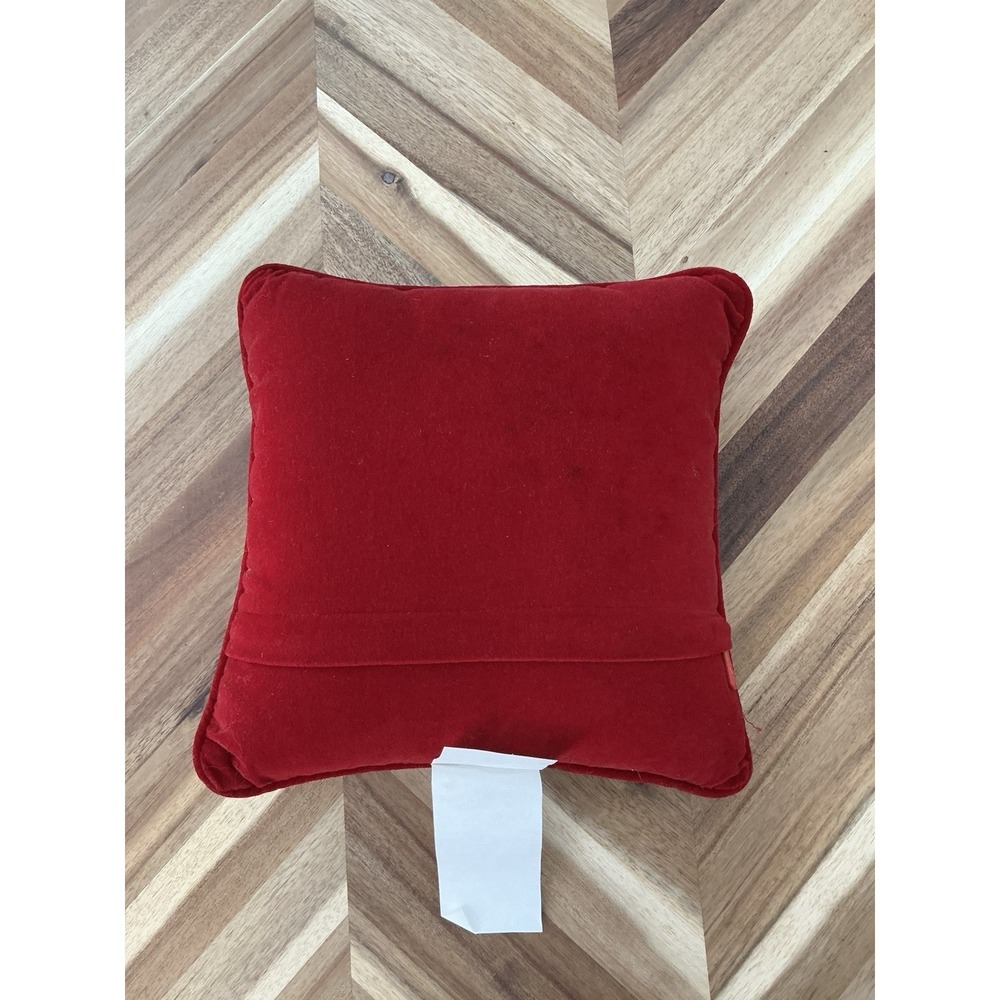 Wool Santa clause Needlepoint Accent‎ pillow - Picture 2 of 5